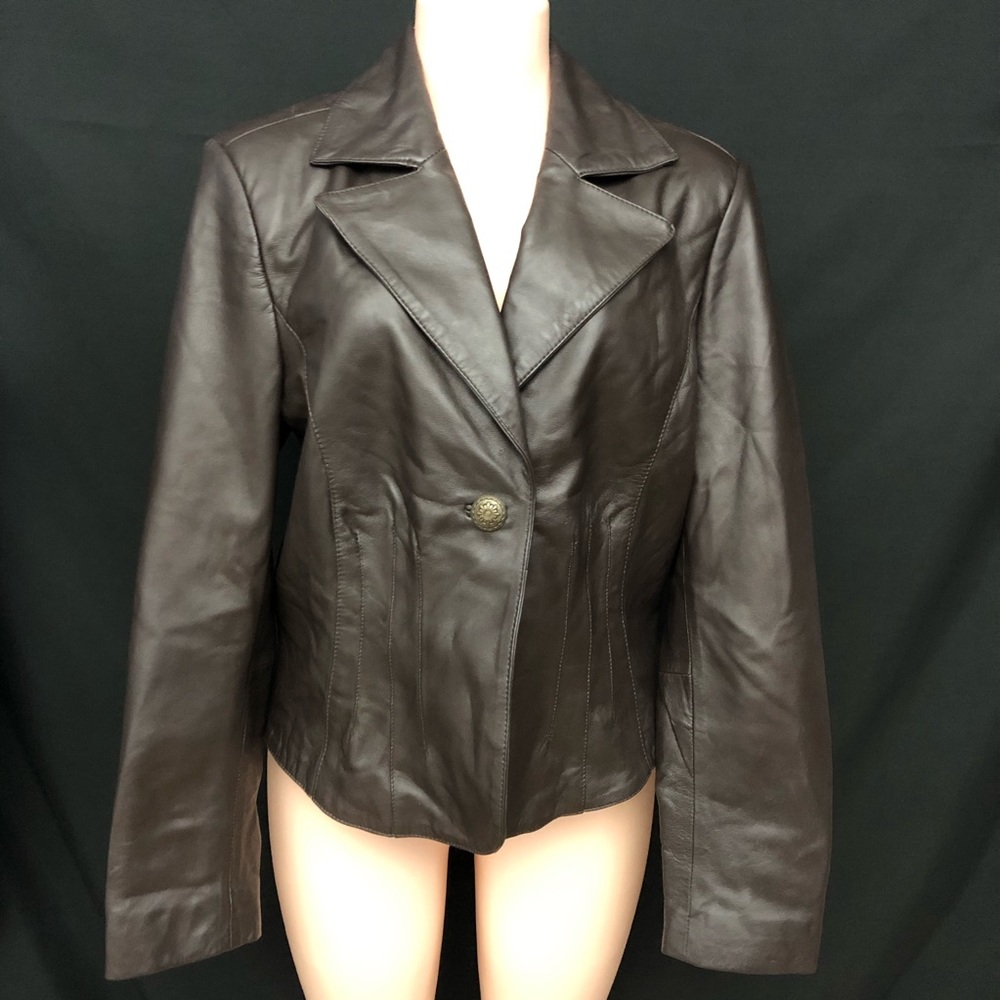 Studio JPR lamb leather jacket medium woman coat
